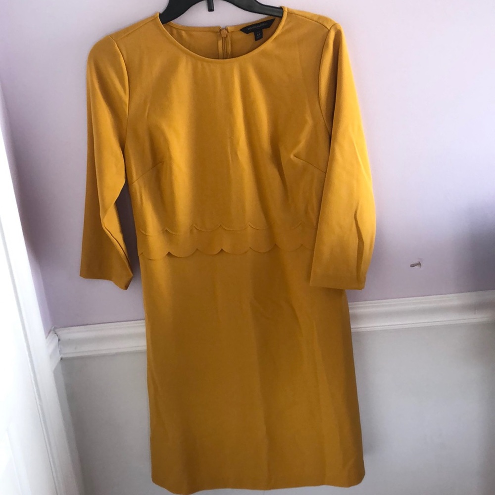 Banana Republic Mustard Yellow Dress